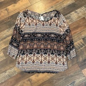 NWT boho blouse size small